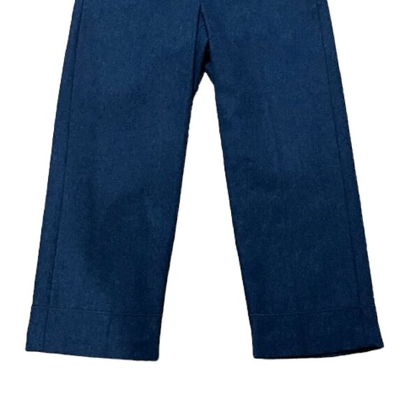 Harve Benard Women's NWOT Wool Blend Cuffed 3/4 Grey Pants Size 6 Zipper Front - Picture 2 of 7